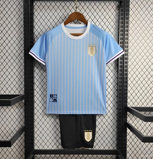 Maglia e Pantaloncini per Bambino Uruguay Home 2024 Copa America