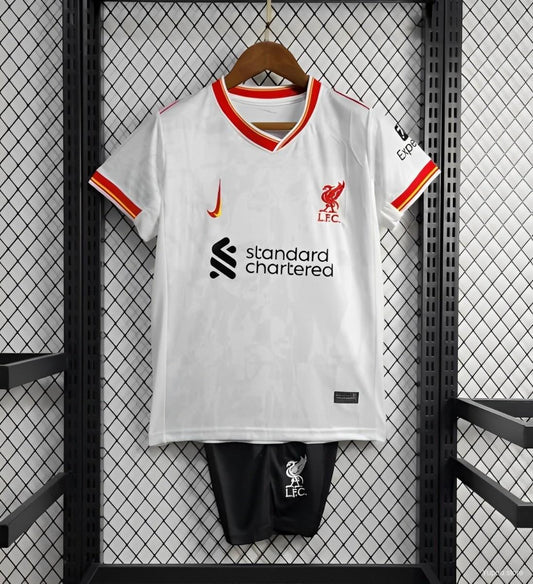 T-shirt e Pantaloncini per Bambino Liverpool Away 2024/2025
